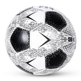 Vector X Black & White Football/Rubberized Hand Stitched Football/32 Panel/Suitable for Hard Ground Without Grass/Training Football/for Men/Women/Size - 5 (Black/White)