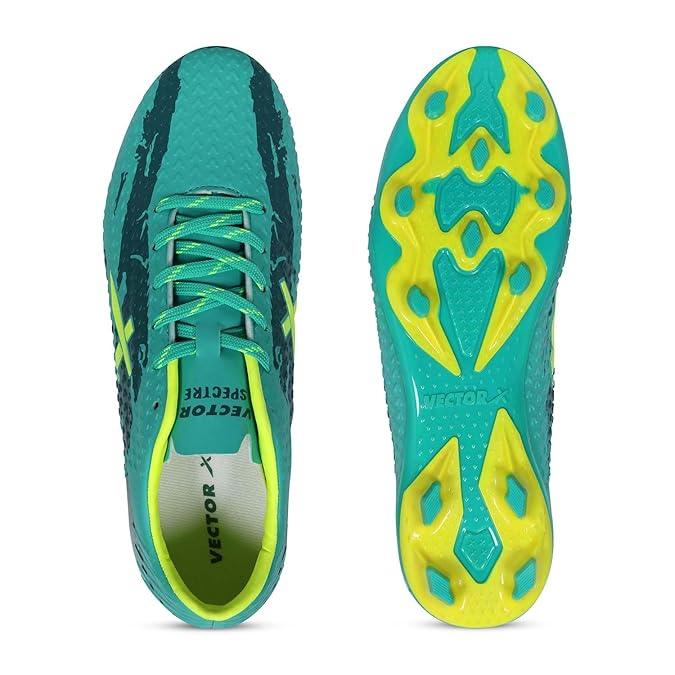Vector X Spectre 2.0 Football Shoe/Studs, Double Colored TPU Sole, Padded Footbed, Premoulded Heel Shoe for Men