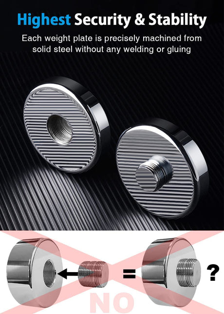 KAKSS Steel Dumbbells Ultracompact Adjustable 2.5kg 5kg 7.5kg 10kg 15kg 25kg Chrome Dumbbell With Ho | Kakss Exporters (Kakss