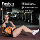 COUGAR Fusion Medicine Ball 4kg for Functional Strength & Core Training – Non-Slip Grip, Soft Surface Weighted Ball for Full Body Workouts, Crossfit, Rehab & Home Gym Fitness Equipment