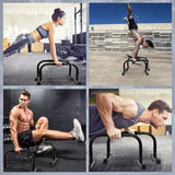 Cougar Dip Stand Station, Heavy Duty Upper Body Equipment for Home Gym for Tricep, Pull-Ups, L-Sits Parallette Push Up Stand Yoga Crossfit & Bodyweight Workout Training