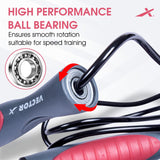 Vector X IR-97132 Skipping Jump Rope for Speed Skipping. Lightweight Jump Rope for Women, Men, and Kids(Pink-Grey)