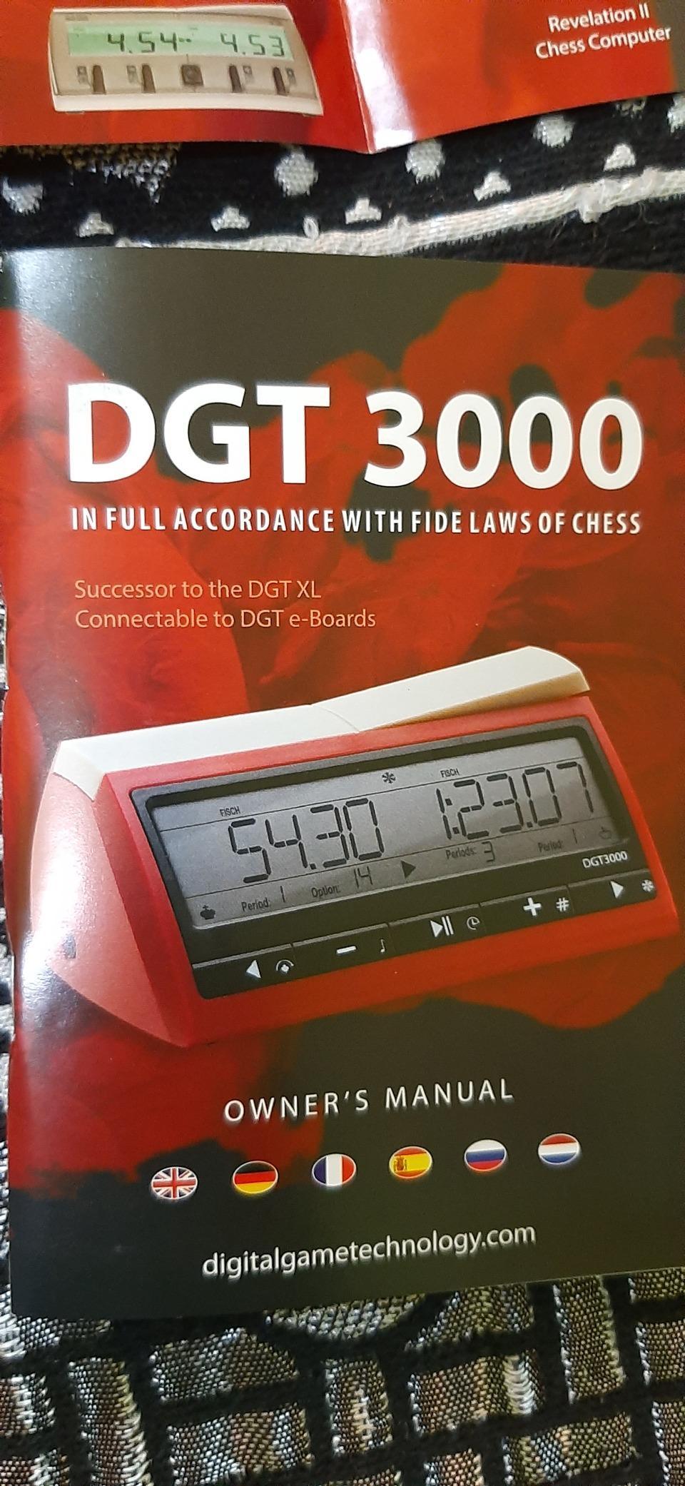 DGT 3000 Abstract Digital Chess Clock (Multicolour) | Kibi Sports - KIBI SPORTS