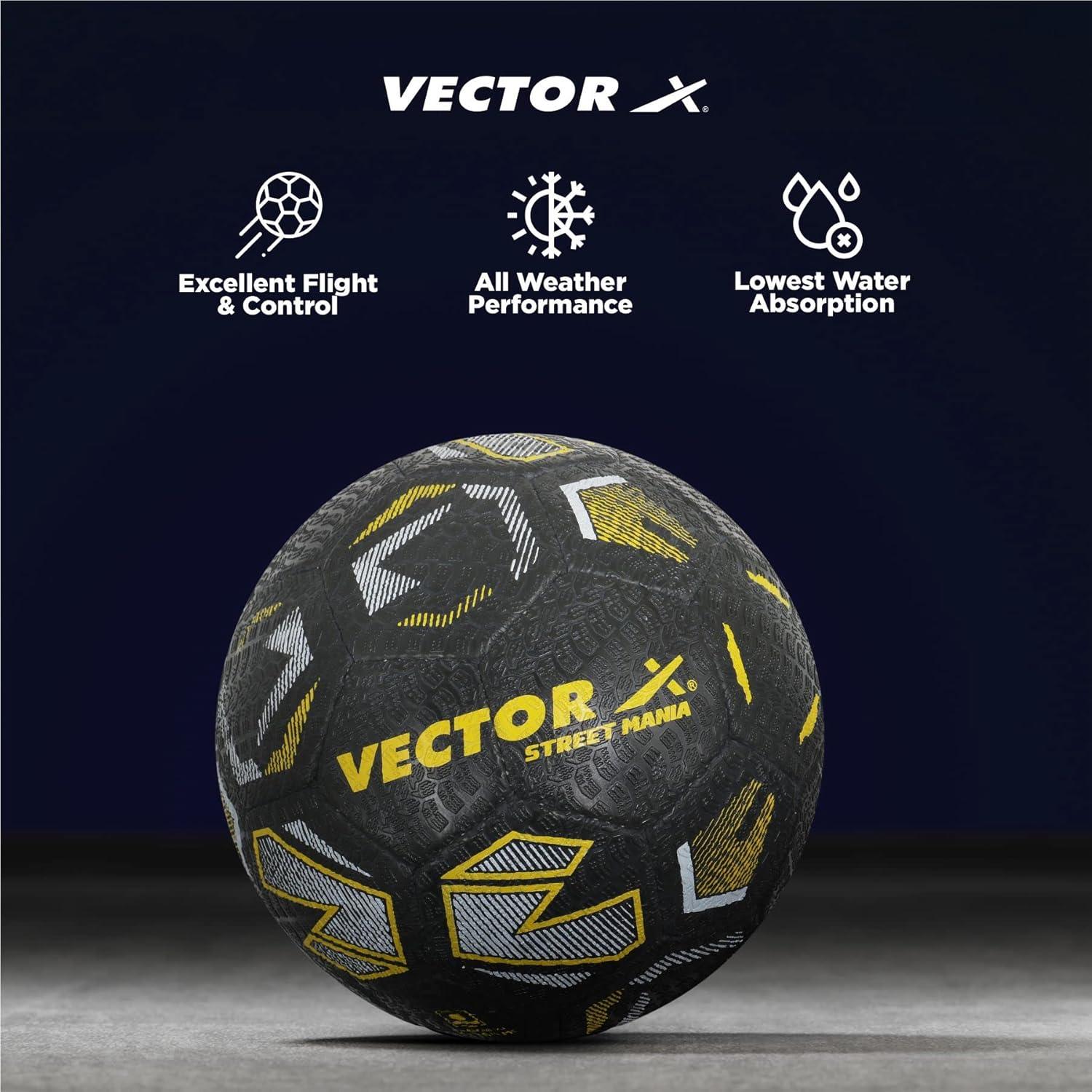 VECTOR X STREET-MANIA Football - Size: 5 (Pack of 1)