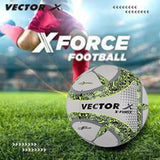 VECTOR X Thermo Bonded X-FORCE Dotted Grain PU Textured Football - Size: 5 (Pack of 1)