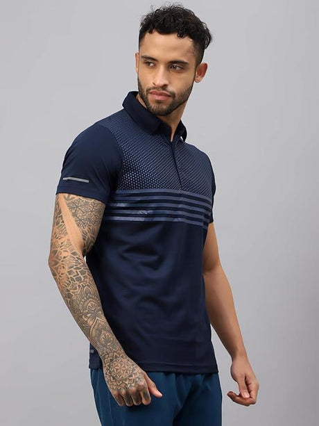 VECTOR X OMT-258 Men's Water Printed Polo T-Shirt