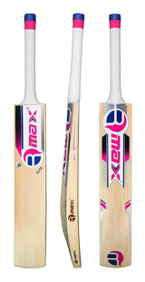 RMax Kashmir Willow Elite Leather Ball Cricket Bat with Bat Cover