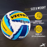 Vector X Flame Hand sewn Volleyball With Pump (18panels)