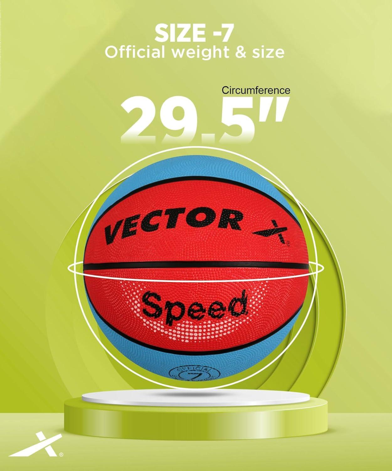 Vector X SPEED Basketball with Free Air Needle with Pump  (Size-7)