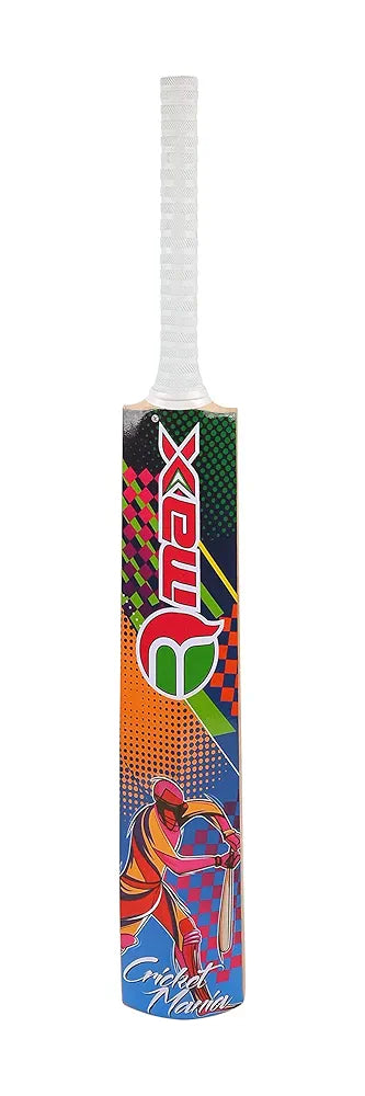 RMax Kashmir Willow Leather Ball Cricket Bat with Bat Cover 