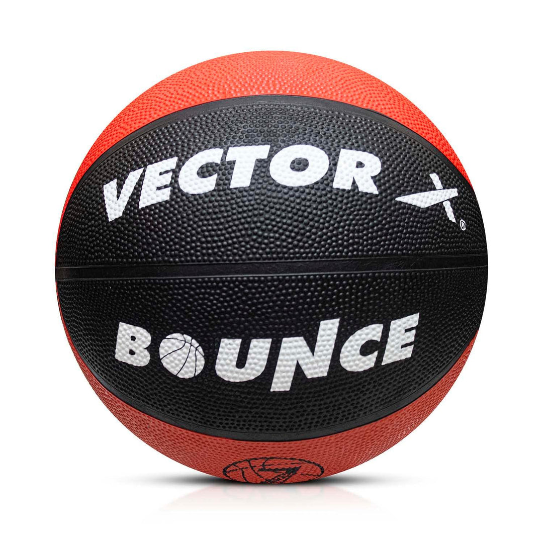 Vector X Bounce Rubber Moulded Basketball with Free Air Needle (Size-7)