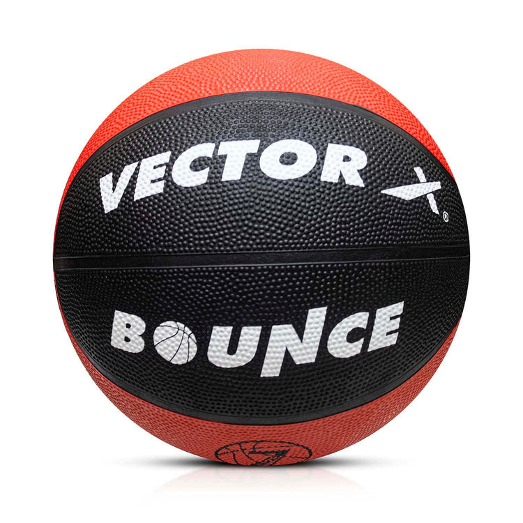 Vector X Bounce Rubber Moulded Basketball with Free Air Needle (Size-7)