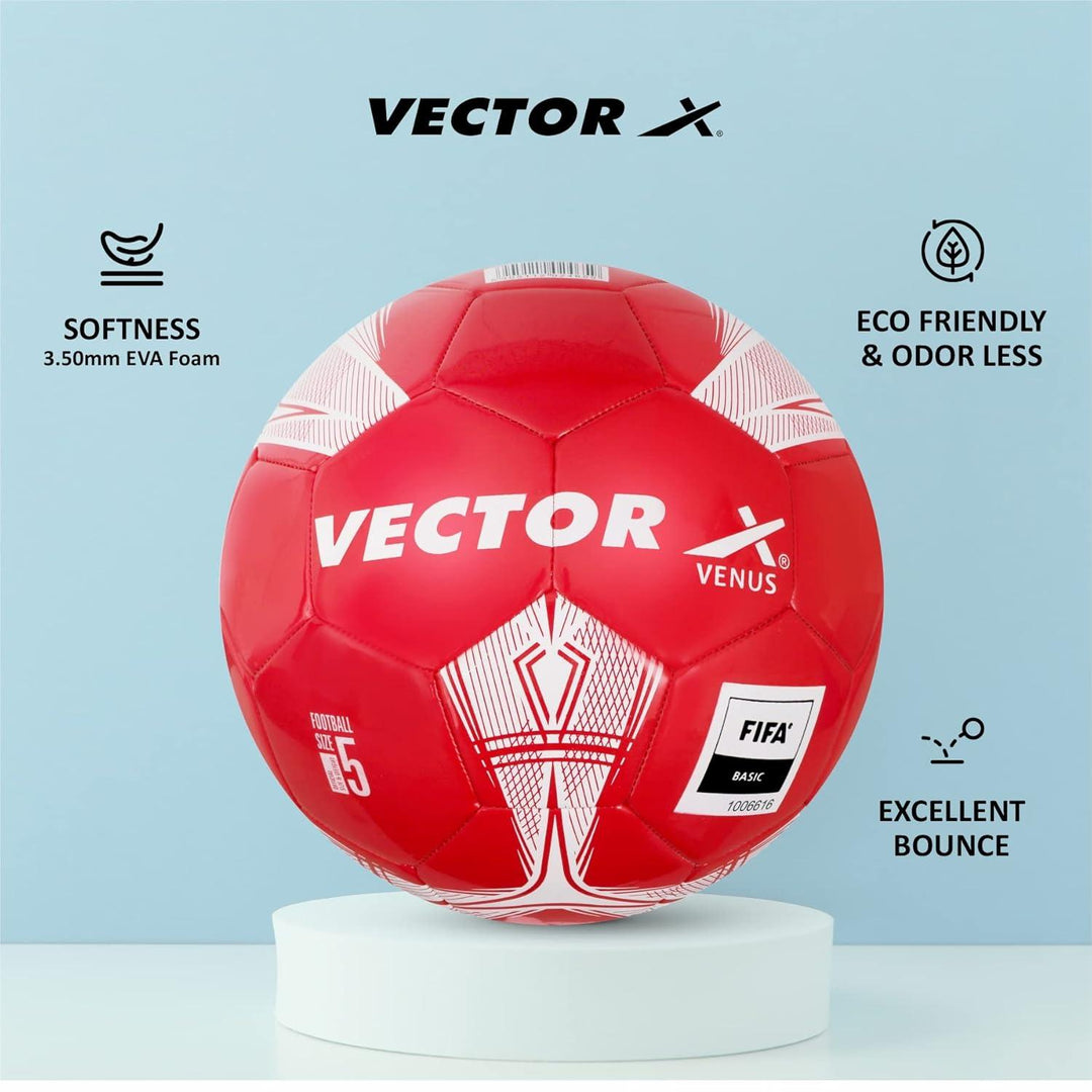Vector X Venus TPU Machine Stitched Football- Size: 5(Pack of 1)