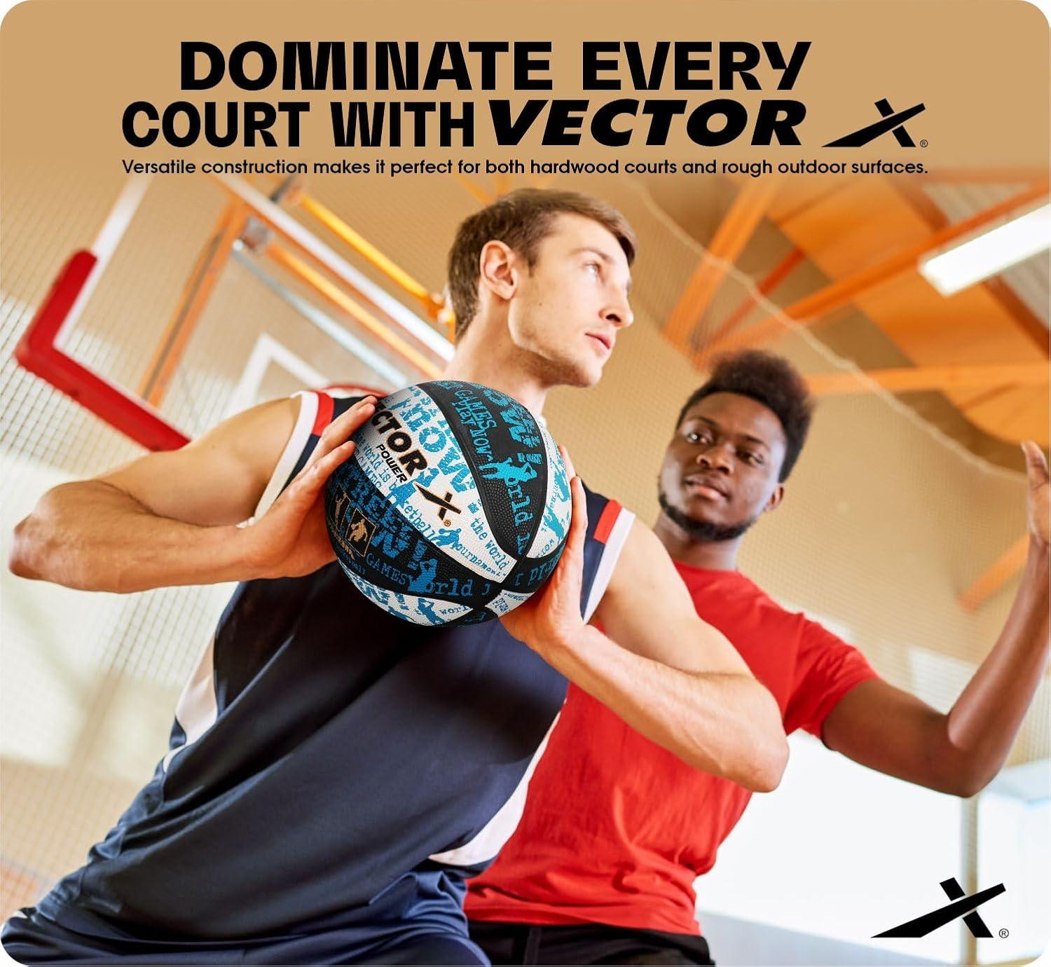 VECTOR X POWER Basketball With Pump and Free Air Needle - Size-7