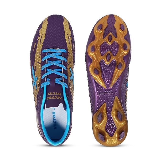 Vector X Spectre 2.0 Football Shoe/Studs, Double Colored TPU Sole, Padded Footbed, Premoulded Heel Shoe for Men