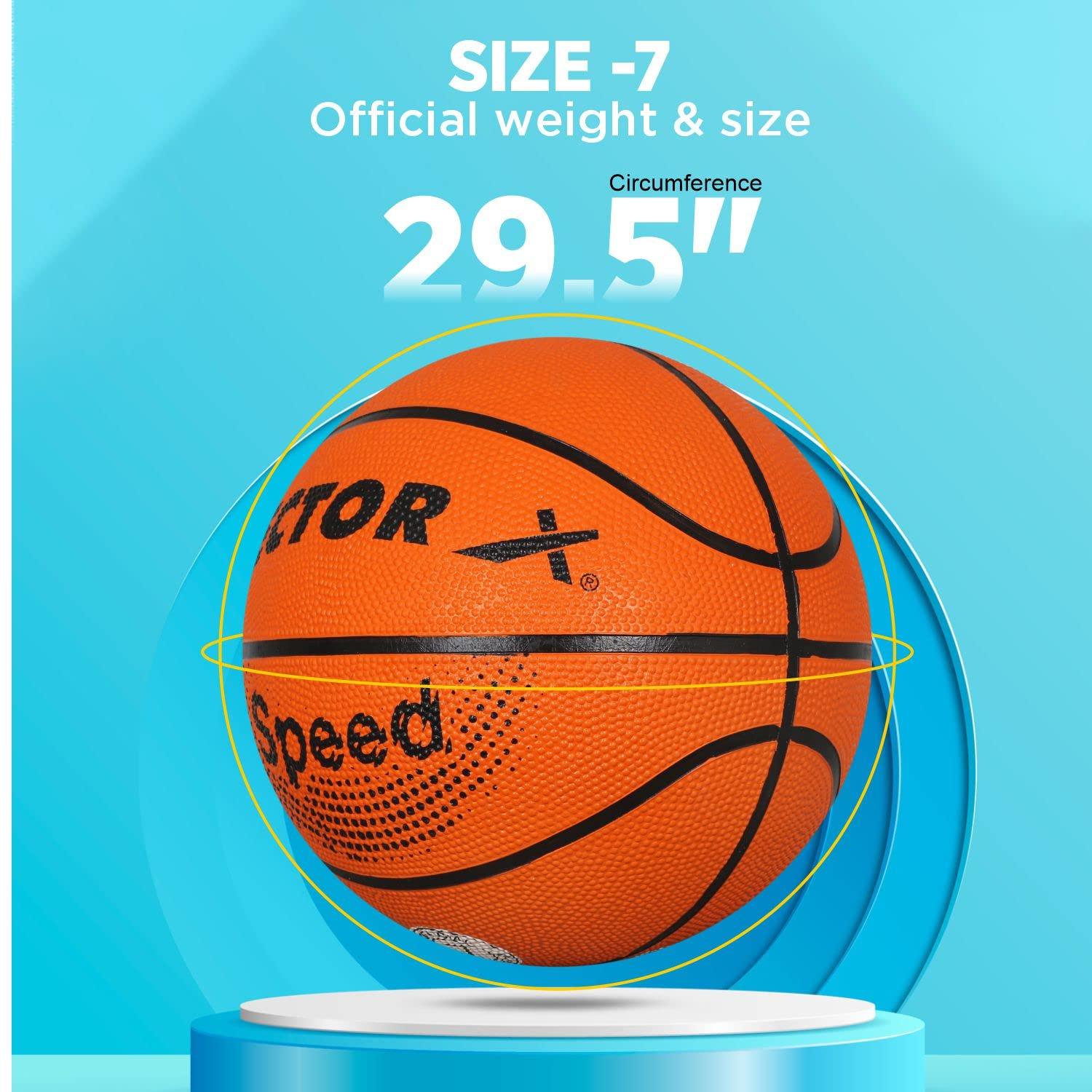 Vector X SPEED Basketball with Free Air Needle with Pump  (Size-7)