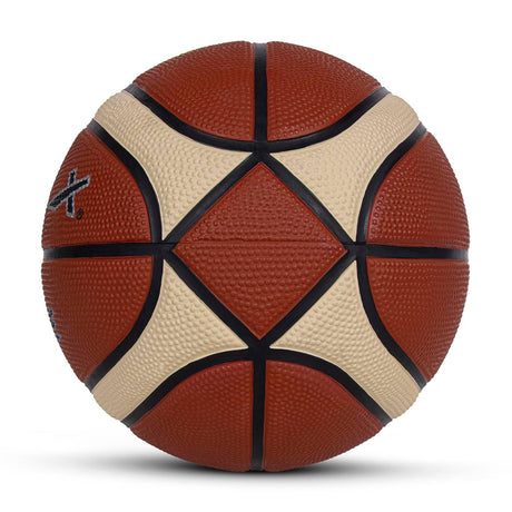 Vector X Supreme Basketball Fedration of India Official Match Ball | 14 Pannels | Rubberised Bladder | Professional Basketball