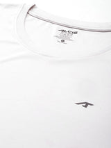 Alcis Men Light Grey Anti-Static Soft-Touch Slim-Fit Sports for All Round Neck Wonder T-Shirt