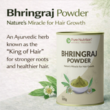 Bhringraj Powder Herbal Hair Care Powder for Growth & Scalp Health