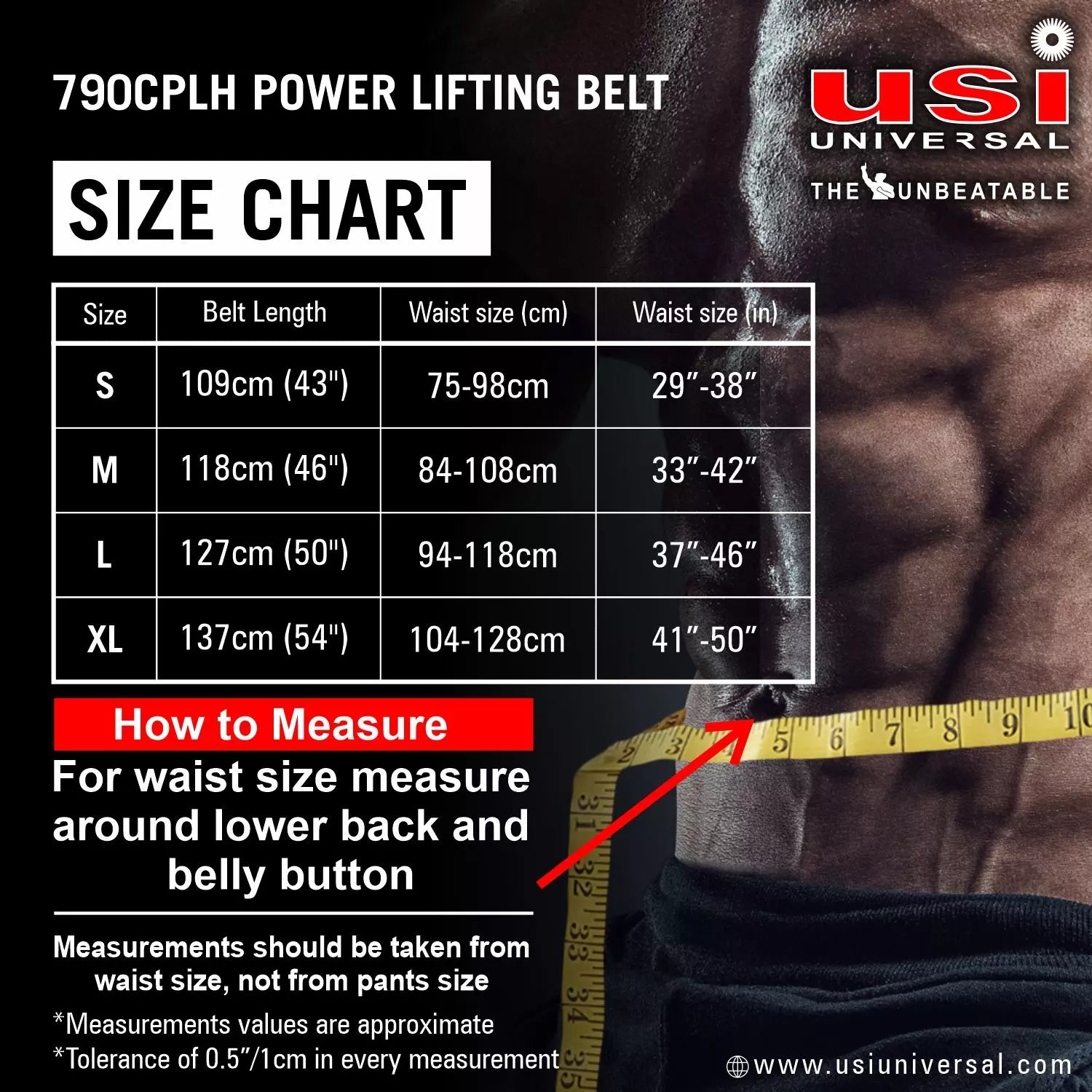 CONTRA POWER LIFTING BELT (790CPLH)