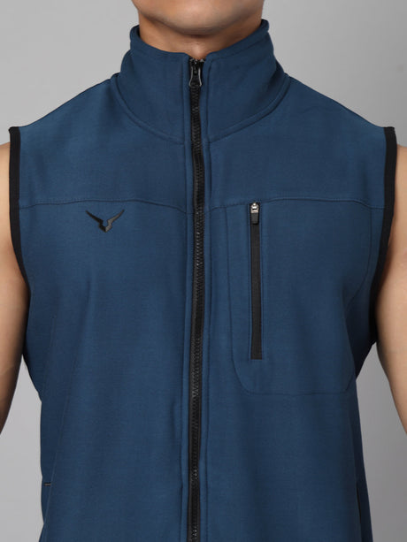 Invincible Men's Gym Sleeveless Jacket