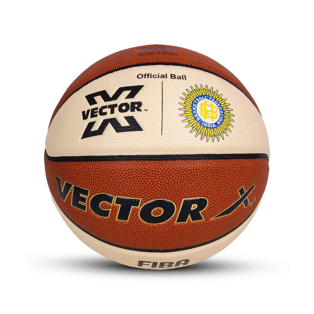 Vector X HG-100 Basketball Federation of India Official Ball, FIBA Level 1 Approved Premium Basketball