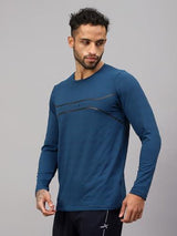 Vector X Mens Full Sleeve Round Neck Jersey/ t-shirt For Fitness Training (Silver, XXL)