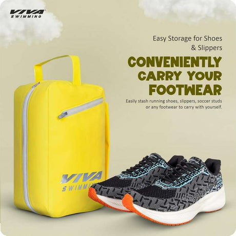 Viva Swimming SEA-Hoax Unisex Spacious Main Compartment kit Bag for Carrying Swimming Accessories Like Goggle, Cap, Kickboard+Extra 1 Side Pocket|Lightweight, Waterproof, Durable