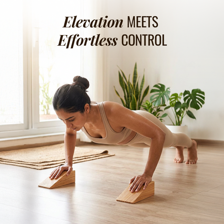 Wooden Yoga Wedges Set of 2 | Wiselife