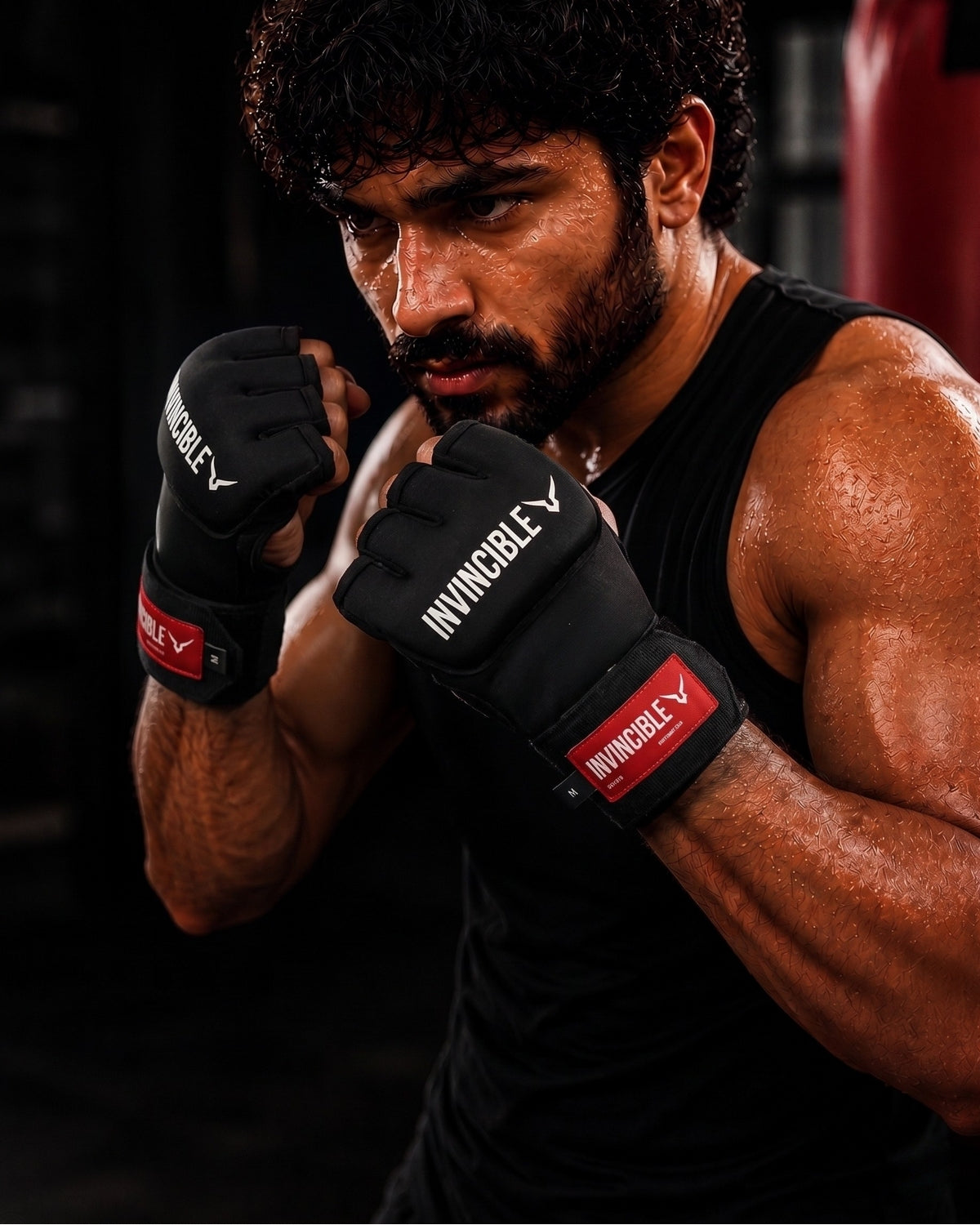 INVINCIBLE GEL INNER GLOVES WITH 40 CM HANDWRAP