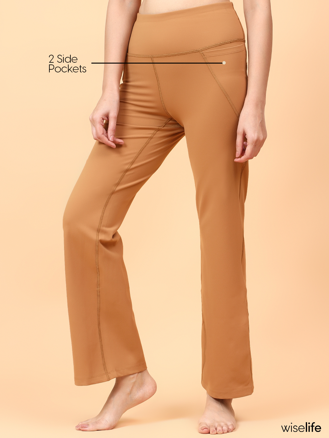 Active Flare Pants (Brown)