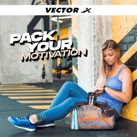 Vector X Blitz Gym Bag for Men|Gym Bag with Shoe Compartment|Gym Bag & Fitness Kit & Gym Bag