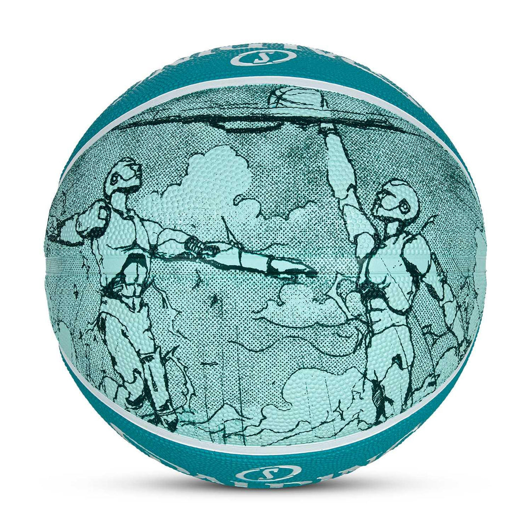 Spalding Sketch Crack Ball 84380Z, Unisex, Basketball, Blue, 7, blue