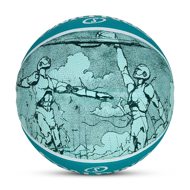 Spalding Sketch Crack Ball 84380Z, Unisex, Basketball, Blue, 7, blue