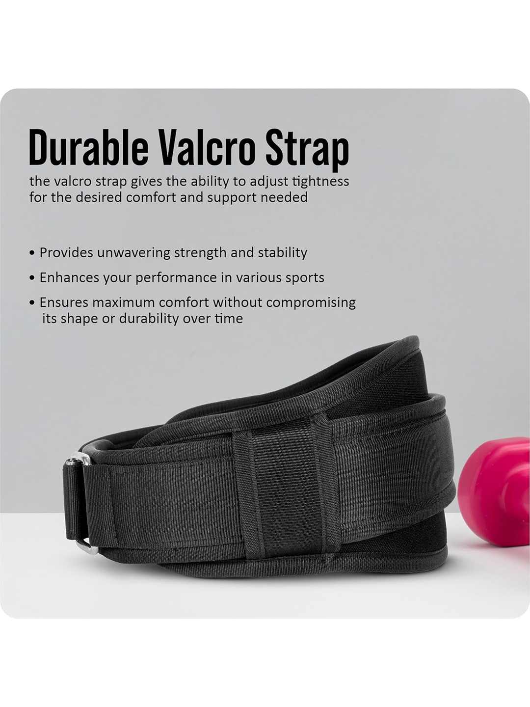 Vector X Go Fit 6 Inch Weight Lifting Gym Belt Quick Locking Gym Belt Fitness Weightlifting Belt for Squats, Weightlifting and Strength Training
