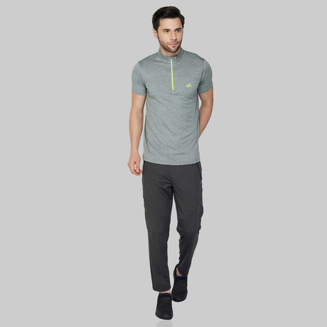Vector X Mens Gym Fitness Body Fit Ban-collar T-shirt Jersey