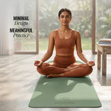 Classic PU and Natural Rubber Yoga Mat 6mm