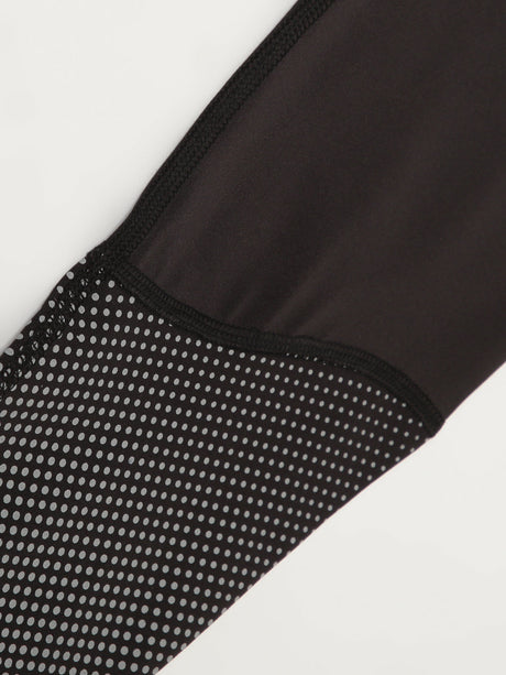 Alcis Women Black Grey Drytech+ Printed Cropped Training Tights | Alcis