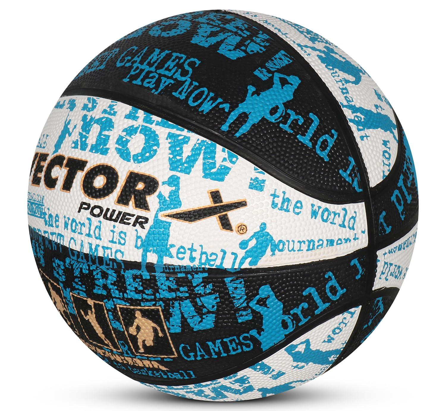VECTOR X POWER Basketball With Pump and Free Air Needle - Size-7