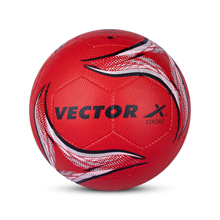 Vector X Stroke Football | Rubberized Moulded | Suitable for Hard Ground Without Grass | Training Ball | Soccer Ball | for Men/Women
