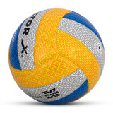 Vector X Legacy 18 Panel Laminated Rubberized Pasted Material Durable & Waterproof Indoor Outdoor, Beach, Pool, Sand Home Play Practice Match Volleyball.