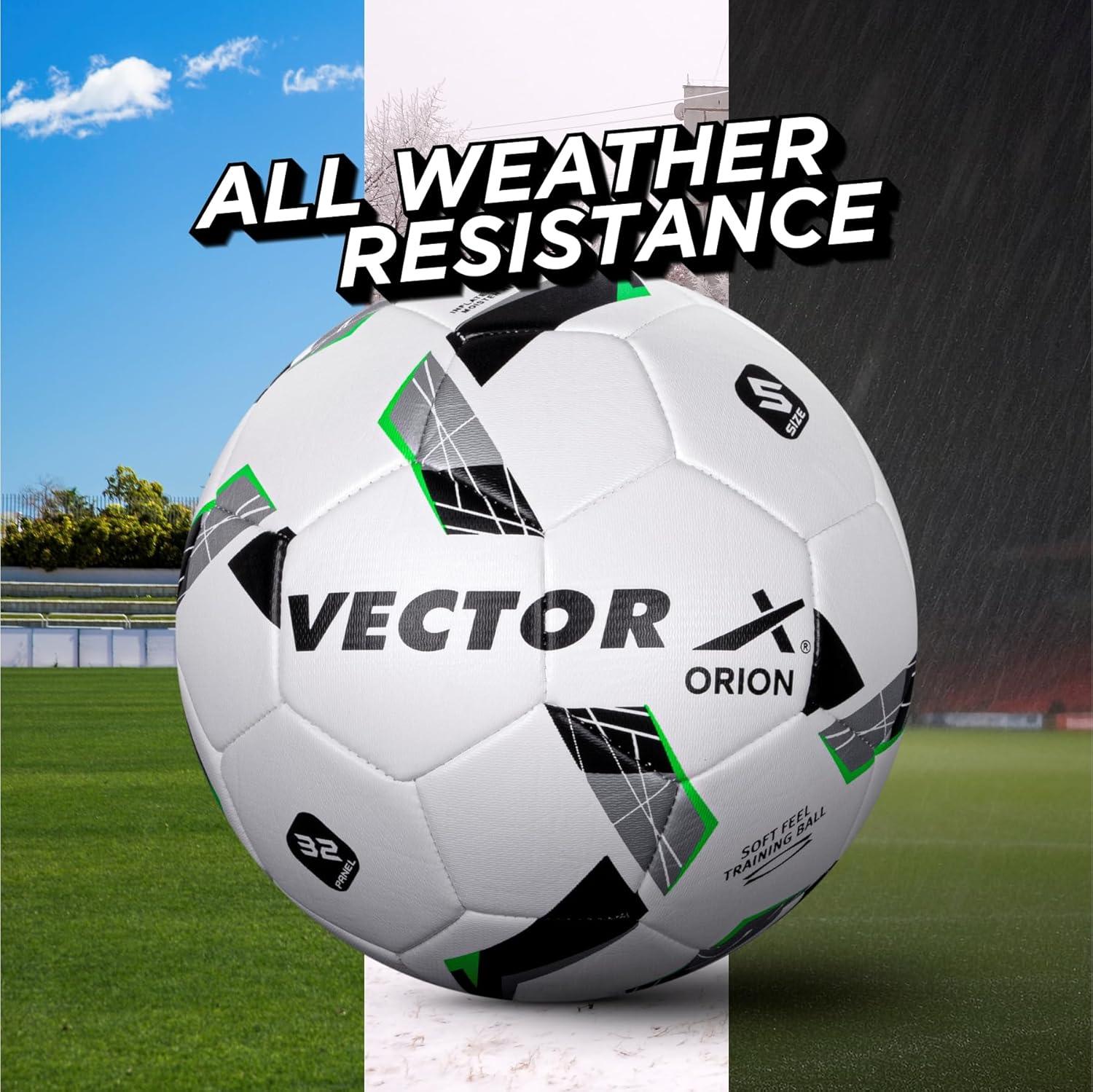 VECTOR X Orion TPU Machine Stitched | Match | Training | Practice| Professional Football - Size: 5 (Pack of 1)