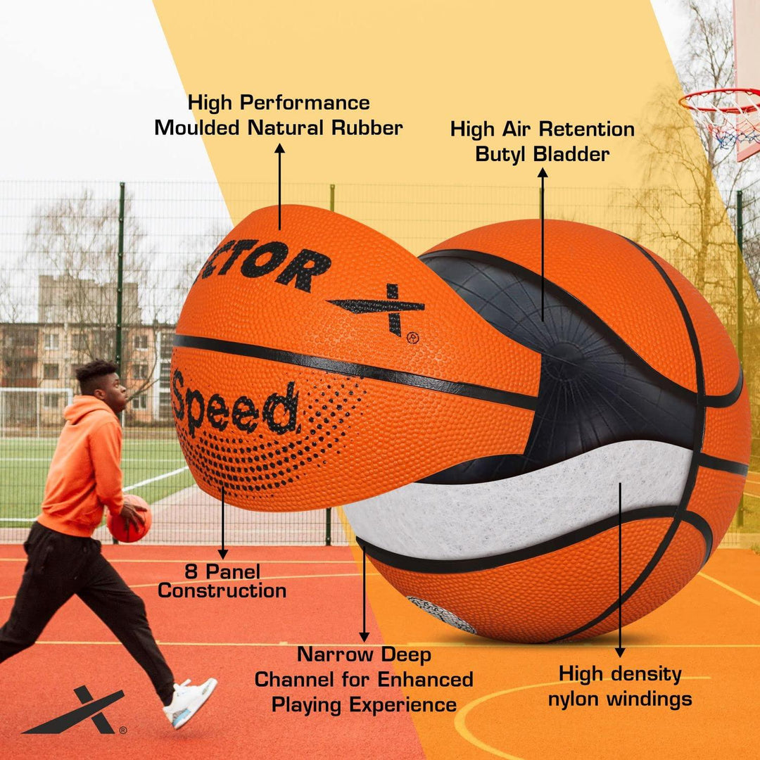 Vector X SPEED Basketball with Free Air Needle with Pump  (Size-7)