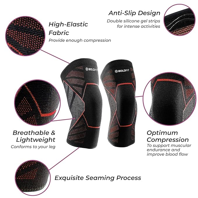 Boldfit Knee Caps For Women & Men Knee Support  | Kibi Sports