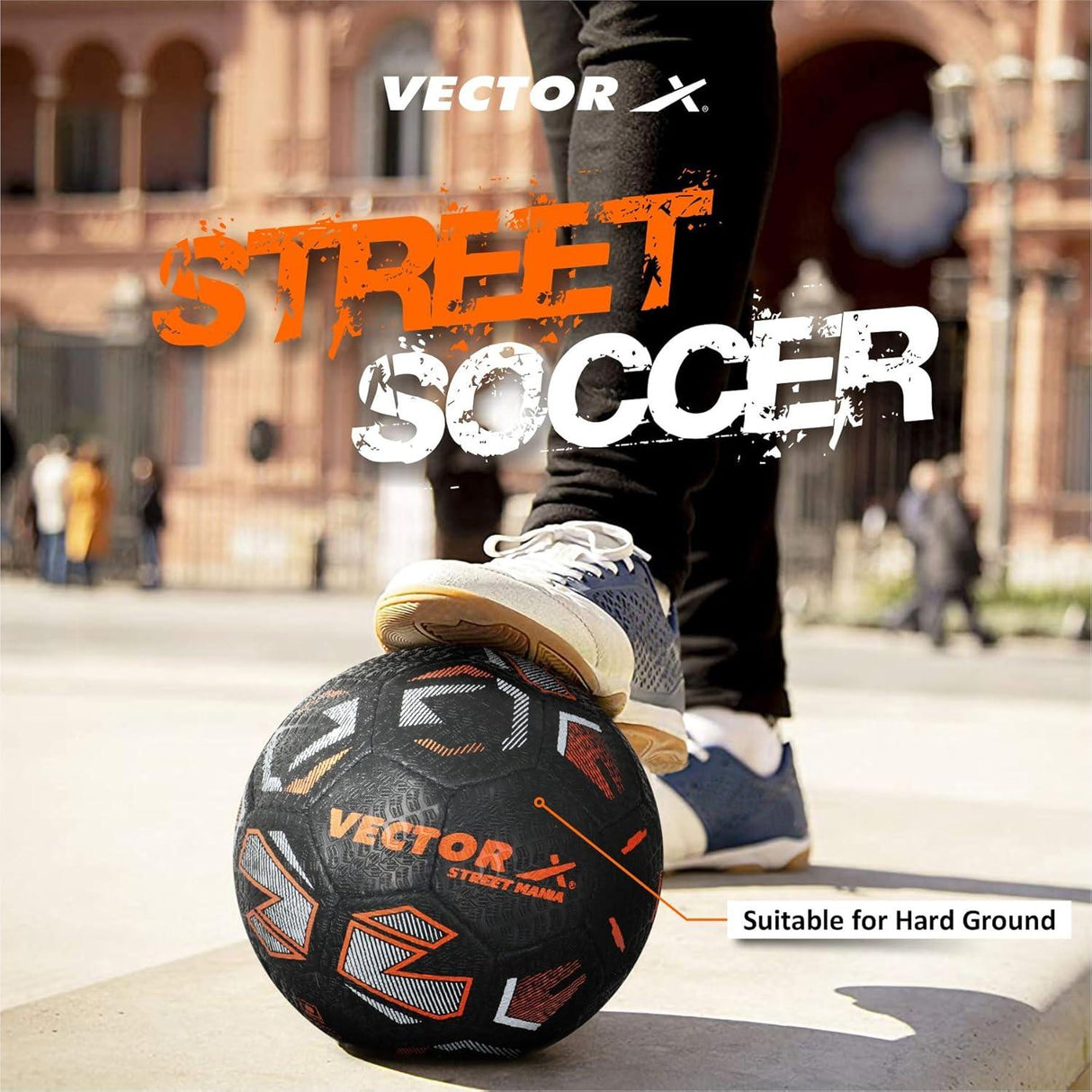 VECTOR X STREET-MANIA Football - Size: 5 (Pack of 1)