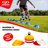 COUGAR Cone Marker, Cone Marker Set, Saucer Cones - Pack of 20, Space Marker, Ground Marker , Agility Training Equipment