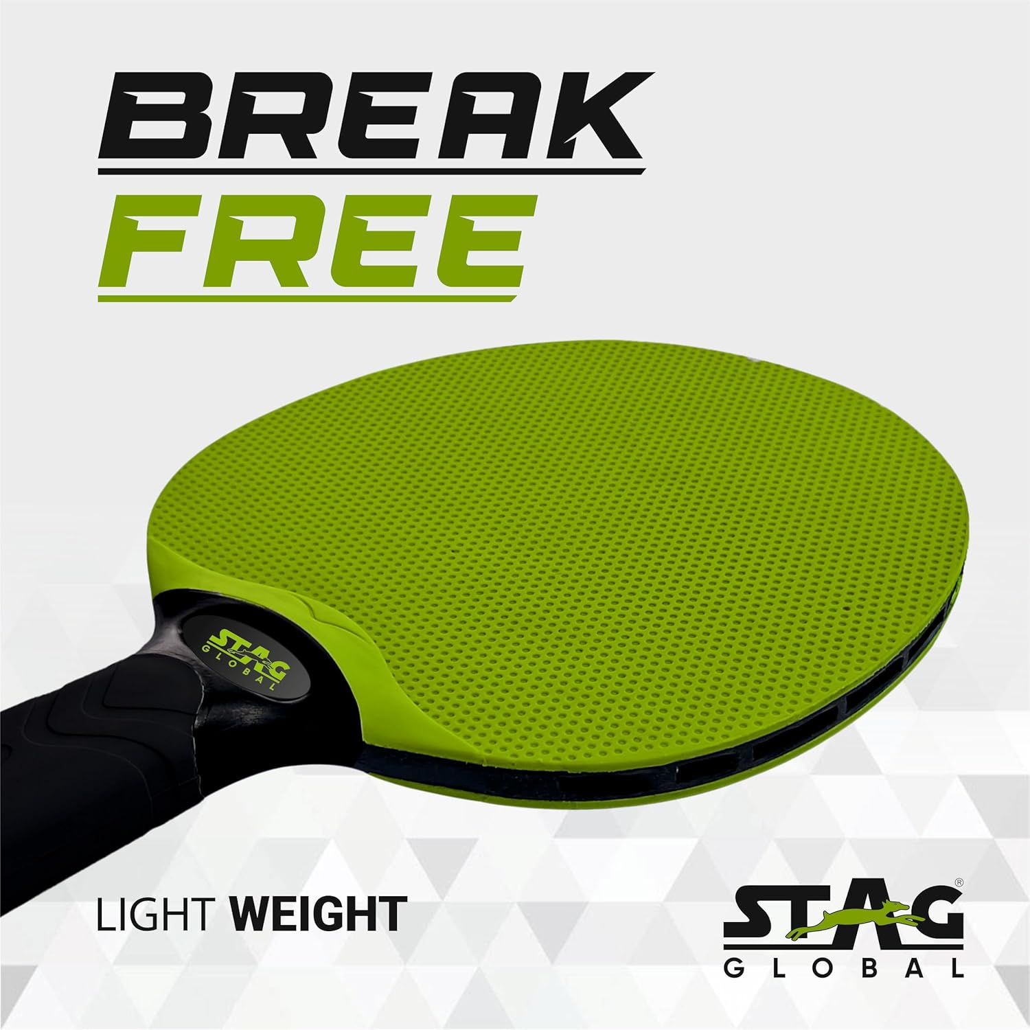 STAG GLOBAL Dura Blade Table Tennis Playset (2025 Model) (2 Racquets & 3 Balls)