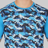 Vector X Mens Wear Polyester Cool, Dry and Ventilated Round Neck Half Sleeves Sublimated T-shirt For Badminton, Lawn Tennis, Athleisure, Table Tennis, Training, and all Other Sports