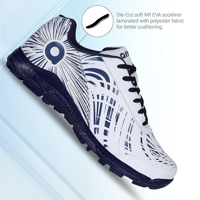 Aivin County Cricket Shoes for Men with Synthetic Leather Upper/Sports Shoes/EVA Sock Liner for Sports/Leightweight Shoe