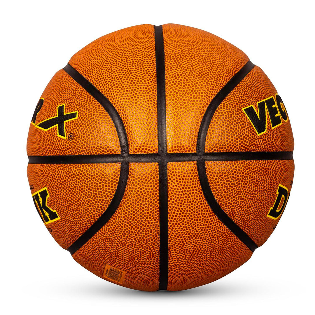 Vector X Dunk Premium PU Cover Professional Basketball with Free Air Needle for Indoor-Outdoor (Color : Brown)